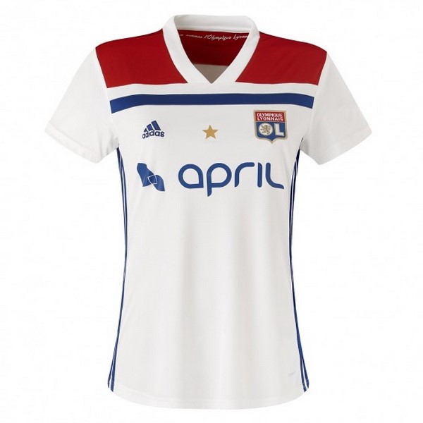 Lyon Trikot Heim Damen 2018-19 Weiß Fussballtrikots Günstig